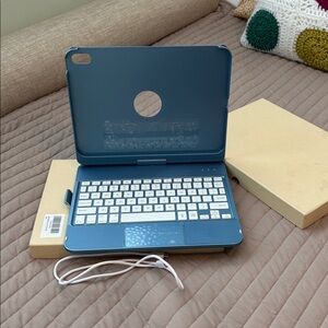 Blue Tablet Case with Rotating Stand and Camera Cutout IPAD 10th generation